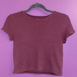 American Eagle Purple Crop Top
